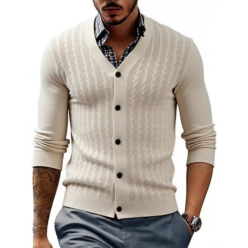 SlimKnit Button-Down Cardigan
