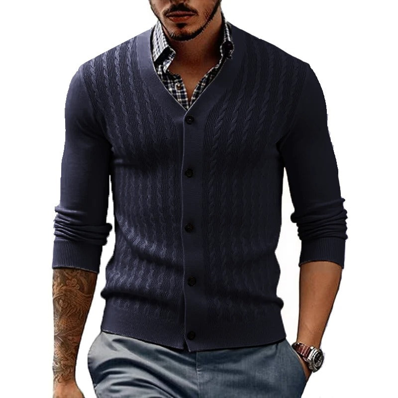 SlimKnit Button-Down Cardigan
